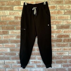 FIGS Scrubs Pants Jogger Technical Collection Black Small